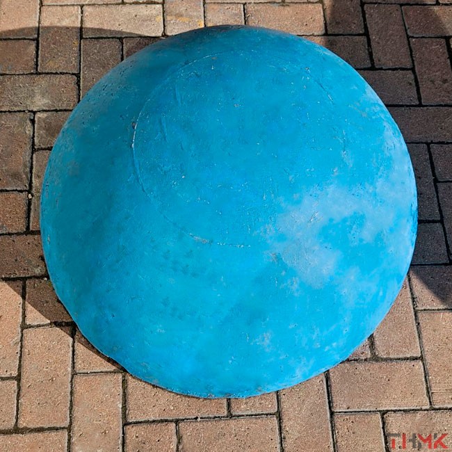 Полусфера бетонная синяя 500х300